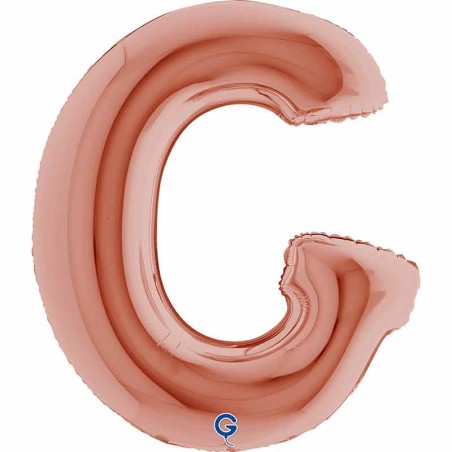 Palloncino in Foil 40" Lettera "G" grande Rose Gold Lettere 40" Rose Gold