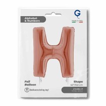 Palloncino in Foil 40" Lettera "H" grande Rose Gold Lettere 40" Rose Gold