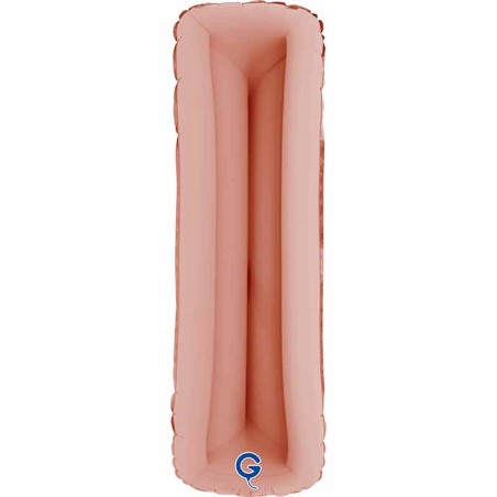 Palloncino in Foil 40" Lettera "I" grande Rose Gold Lettere 40" Rose Gold