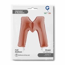 Palloncino in Foil 40" Lettera "M" grande Rose Gold Lettere 40" Rose Gold