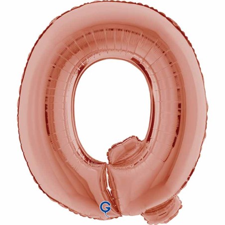 Palloncino in Foil 40" Lettera "Q" grande Rose Gold Lettere 40" Rose Gold