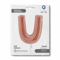 Palloncino in Foil 40" Lettera "U" grande Rose Gold Lettere 40" Rose Gold