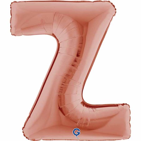 Palloncino in Foil 40" Lettera "Z" grande Rose Gold Lettere 40" Rose Gold