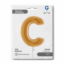 Palloncino in Foil 40" Lettera "C" grande Oro Lettere 40" Oro "Gold"