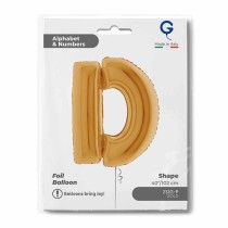 Palloncino in Foil 40" Lettera "D" grande Oro Lettere 40" Oro "Gold"