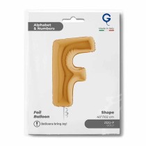 Palloncino in Foil 40" Lettera "F" grande Oro Lettere 40" Oro "Gold"