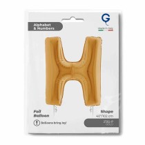Palloncino in Foil 40" Lettera "H" grande Oro Lettere 40" Oro "Gold"