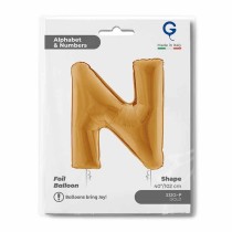 Palloncino in Foil 40" Lettera "N" grande Oro Lettere 40" Oro "Gold"