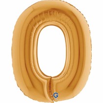 Palloncino in Foil 40" Lettera "O" grande Oro Lettere 40" Oro "Gold"