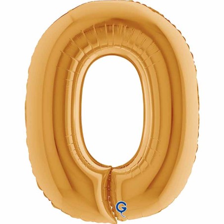 Palloncino in Foil 40" Lettera "O" grande Oro Lettere 40" Oro "Gold"