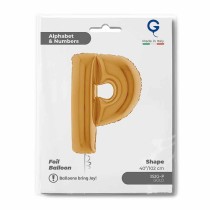 Palloncino in Foil 40" Lettera "P" grande Oro Lettere 40" Oro "Gold"