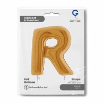 Palloncino in Foil 40" Lettera "R" grande Oro Lettere 40" Oro "Gold"