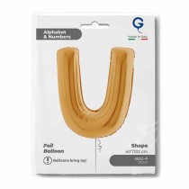 Palloncino in Foil 40" Lettera "U" grande Oro Lettere 40" Oro "Gold"