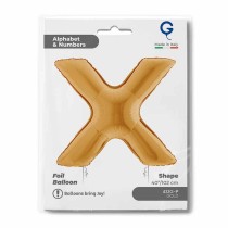 Palloncino in Foil 40" Lettera "X" grande Oro Lettere 40" Oro "Gold"