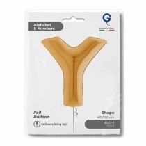 Palloncino in Foil 40" Lettera "Y" grande Oro Lettere 40" Oro "Gold"