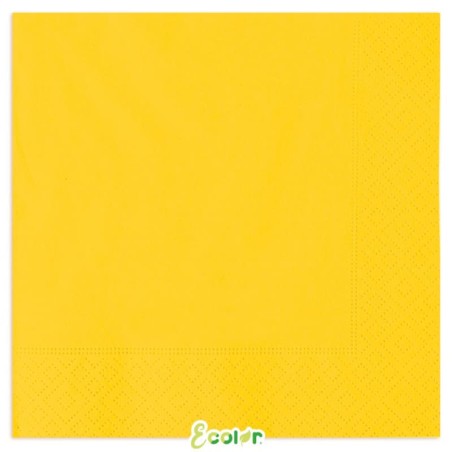 Tovagliolo di Carta 33x33cm Ecolor Giallo Mango 40pz Giallo "Yellow"