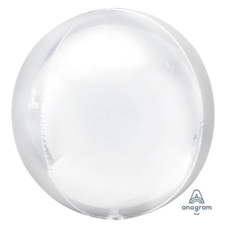 Palloncino in Foil 16" Orbz Bianco Sfere e Orbz
