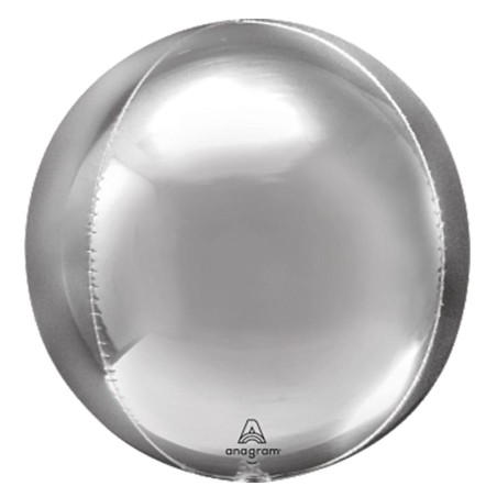 Palloncino in Foil 16" Orbz Argento Sfere e Orbz