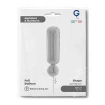 Palloncino in Foil 40" Lettera "!" grande Argento Simboli Grandi 40"