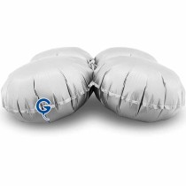 Base Tonda in Foil 13" Bianco Satinato per Palloncini ad Aria Numeri 40" Bianco "White"
