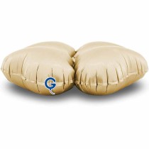 Base Cuore in Foil 15" Crema Satinato per Palloncini ad Aria Basi Mylar per Palloncini