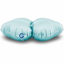 Base Cuore in Foil 15" Celeste Satinato per Palloncini ad Aria Basi Mylar per Palloncini