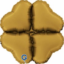 Base Cuore in Foil 15" Oro Satinato per Palloncini ad Aria Basi Mylar per Palloncini
