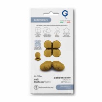 Base Tonda in Foil 17" Oro Satinato per Palloncini ad Aria Basi Mylar per Palloncini