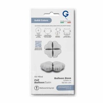 Base Cuore in Foil 22" Bianco Satinato per Palloncini ad Aria Numeri 40" Bianco "White"