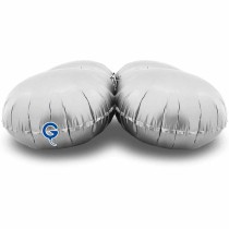 Base Tonda in Foil 26" Bianco Satinato per Palloncini ad Aria Numeri 40" Bianco "White"