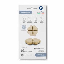 Base Cuore in Foil 22" Crema Satinato per Palloncini ad Aria Basi Mylar per Palloncini