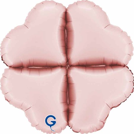 Base Cuore in Foil 22" Rosa Satinato per Palloncini ad Aria Basi Mylar per Palloncini