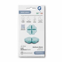 Base Cuore in Foil 22" Celeste Satinato per Palloncini ad Aria Basi Mylar per Palloncini
