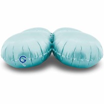 Base Tonda in Foil 26" Celeste Satinato per Palloncini ad Aria Basi Mylar per Palloncini
