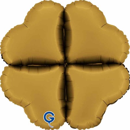 Base Cuore in Foil 22" Oro Satinato per Palloncini ad Aria Basi Mylar per Palloncini