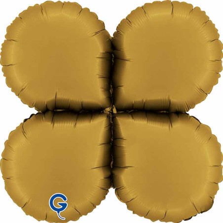 Base Tonda in Foil 26" Oro Satinato per Palloncini ad Aria Basi Mylar per Palloncini