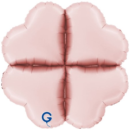 Base Cuore in Foil 32" Rosa Satinato per Palloncini ad Aria Basi Mylar per Palloncini