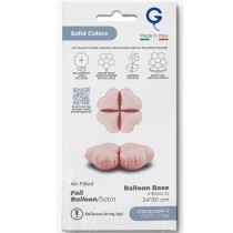 Base Cuore in Foil 32" Rosa Satinato per Palloncini ad Aria Basi Mylar per Palloncini