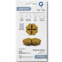Base Cuore in Foil 32" Oro Satinato per Palloncini ad Aria Basi Mylar per Palloncini