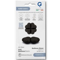 Base Cuore in Foil 32" Fumé Satinato per Palloncini ad Aria Basi Mylar per Palloncini