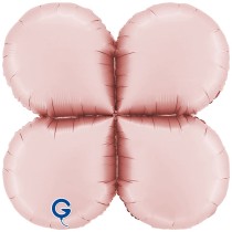 Base Tonda in Foil 36" Rosa Satinato per Palloncini ad Aria Basi Mylar per Palloncini