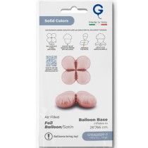 Base Tonda in Foil 26" Rosa Satinato per Palloncini ad Aria Basi Mylar per Palloncini