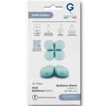 Base Tonda in Foil 36" Celeste Satinato per Palloncini ad Aria Basi Mylar per Palloncini