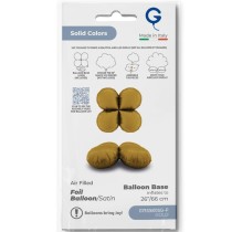 Base Tonda in Foil 26" Oro Satinato per Palloncini ad Aria Basi Mylar per Palloncini