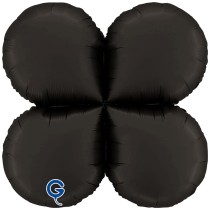 Base Tonda in Foil 36" Fumé Satinato per Palloncini ad Aria Basi Mylar per Palloncini