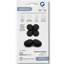Base Tonda in Foil 36" Fumé Satinato per Palloncini ad Aria Basi Mylar per Palloncini