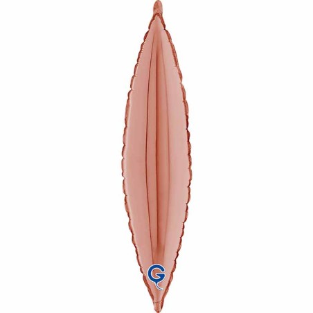 Palloncino in Foil 18" Foglia Rose Gold "Deco Leaf" Solid Color "Deco Leaf"