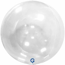 Palloncino in Foil 15" Sfera Trasparente 4D "Globe Crystal" Sfere "Solid Color Globe"