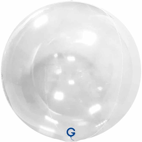 Palloncino in Foil 15" Sfera Trasparente 4D "Globe Crystal" Sfere "Solid Color Globe"