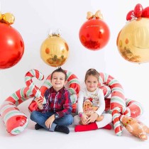 Palloncino in Foil 22" Sfera Rossa 4D "Globe Red" Sfere "Solid Color Globe"
